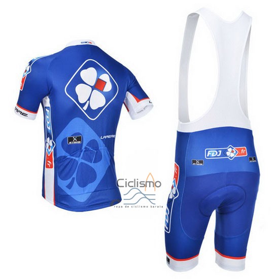 Fdj Ropa Ciclismo Culotte Corto 2013 Mangas Cortas Azul